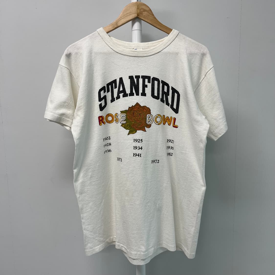 [L] USA 80s 챔피온 빈티지 그래픽 반팔 티셔츠 상품이미지1