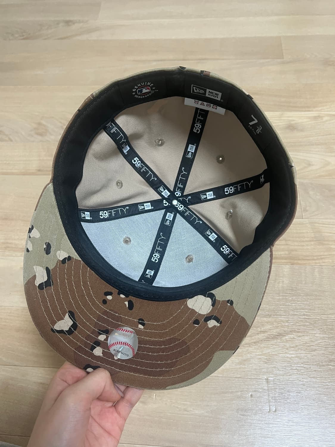 738 뉴에라 뉴욕 양키스 스냅백 모자 59피프티 베이직 식스데이 카모 상품이미지2