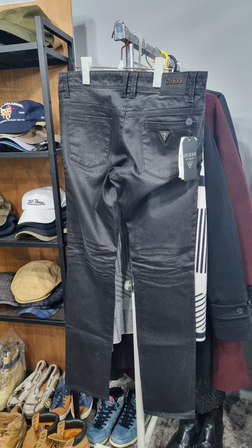 게스진 남성용 블랙그레이(코팅살짝섞인바지) 33size 새상품 상품이미지2