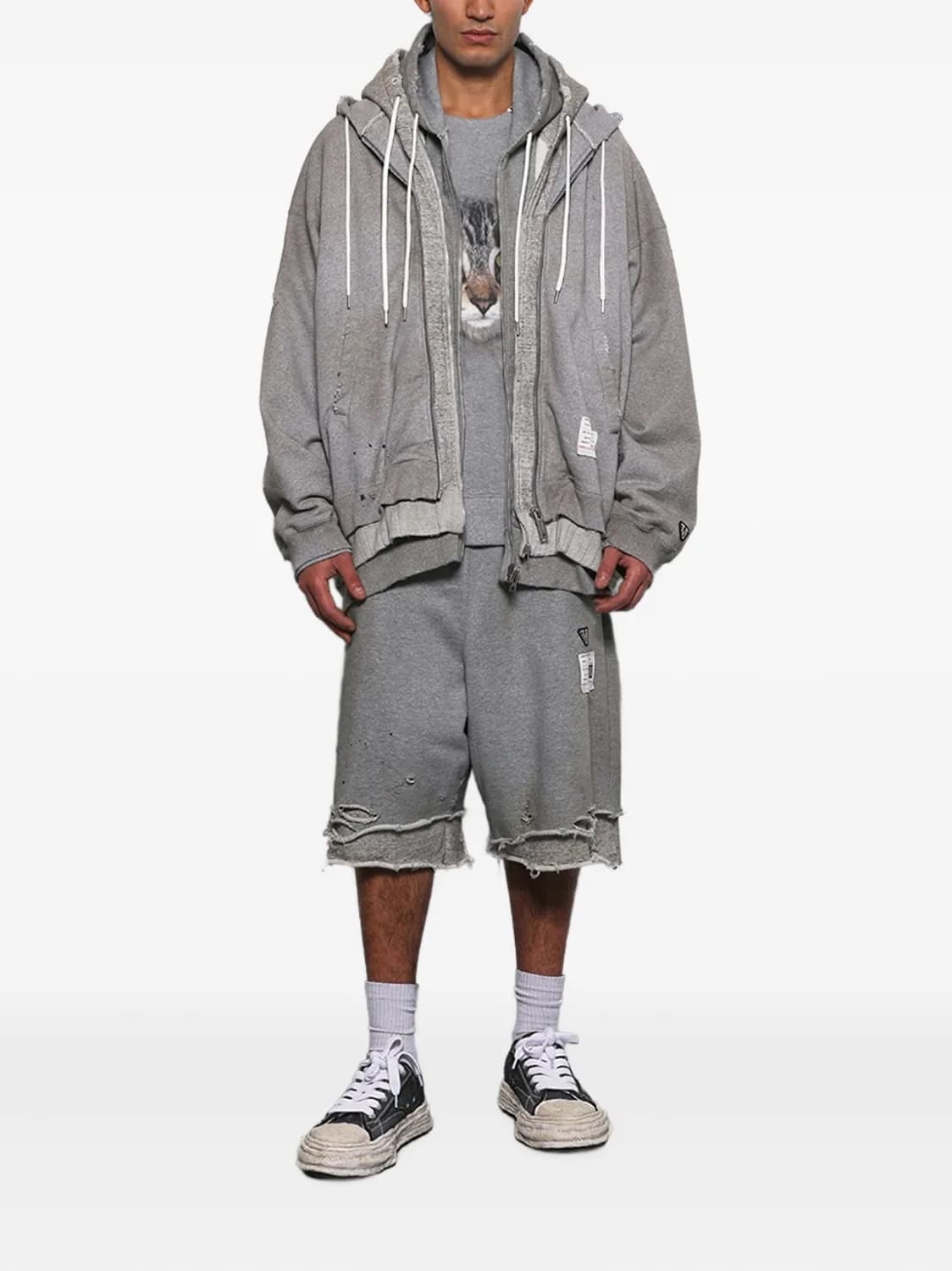 48) 미하라야스히로 트리플 레이어드 집업 후드 상품이미지2