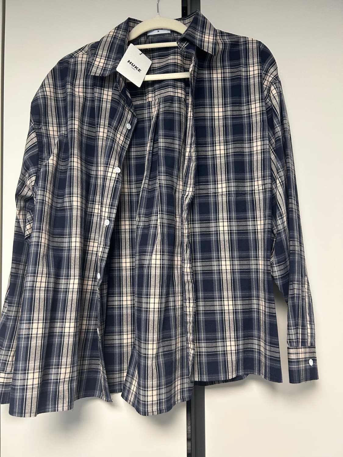 후크 체크셔츠 팔아요(새상품) 상품이미지2