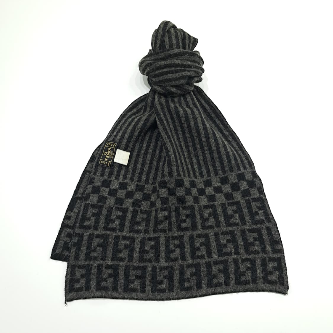 MX320 펜디 진스 FF 모노스램 울 목도리 머플러 상품이미지1