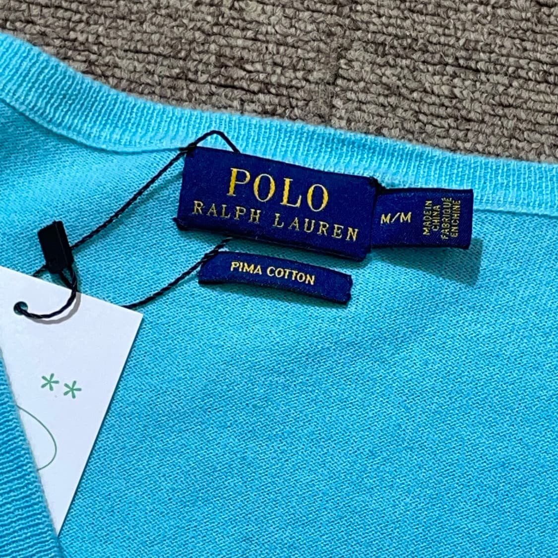 (M) POLO 폴로 랄프로렌 피마코튼 브이넥 니트 상품이미지7