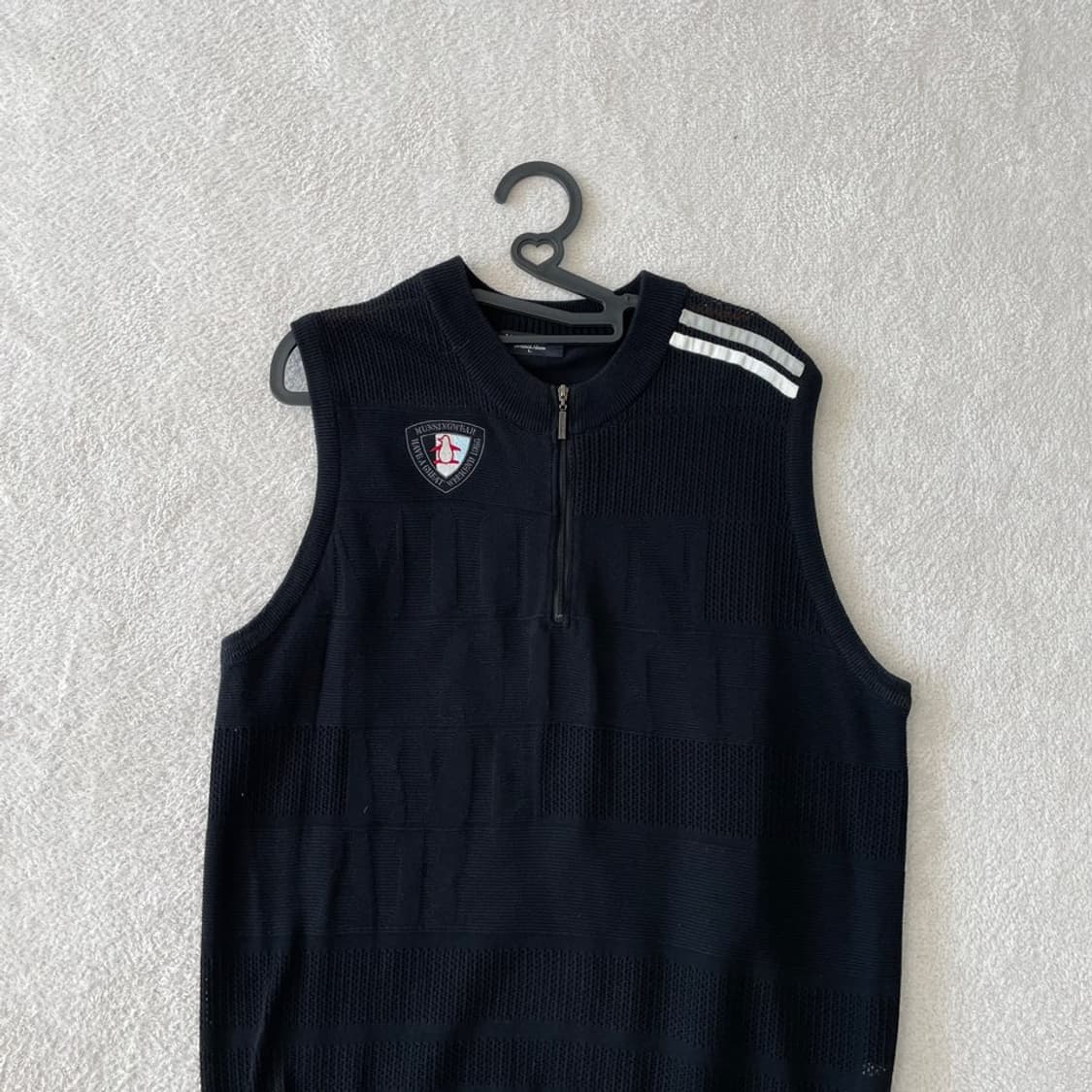 L 먼싱웨어 남성 골프 매쉬 조끼 100 상품이미지2