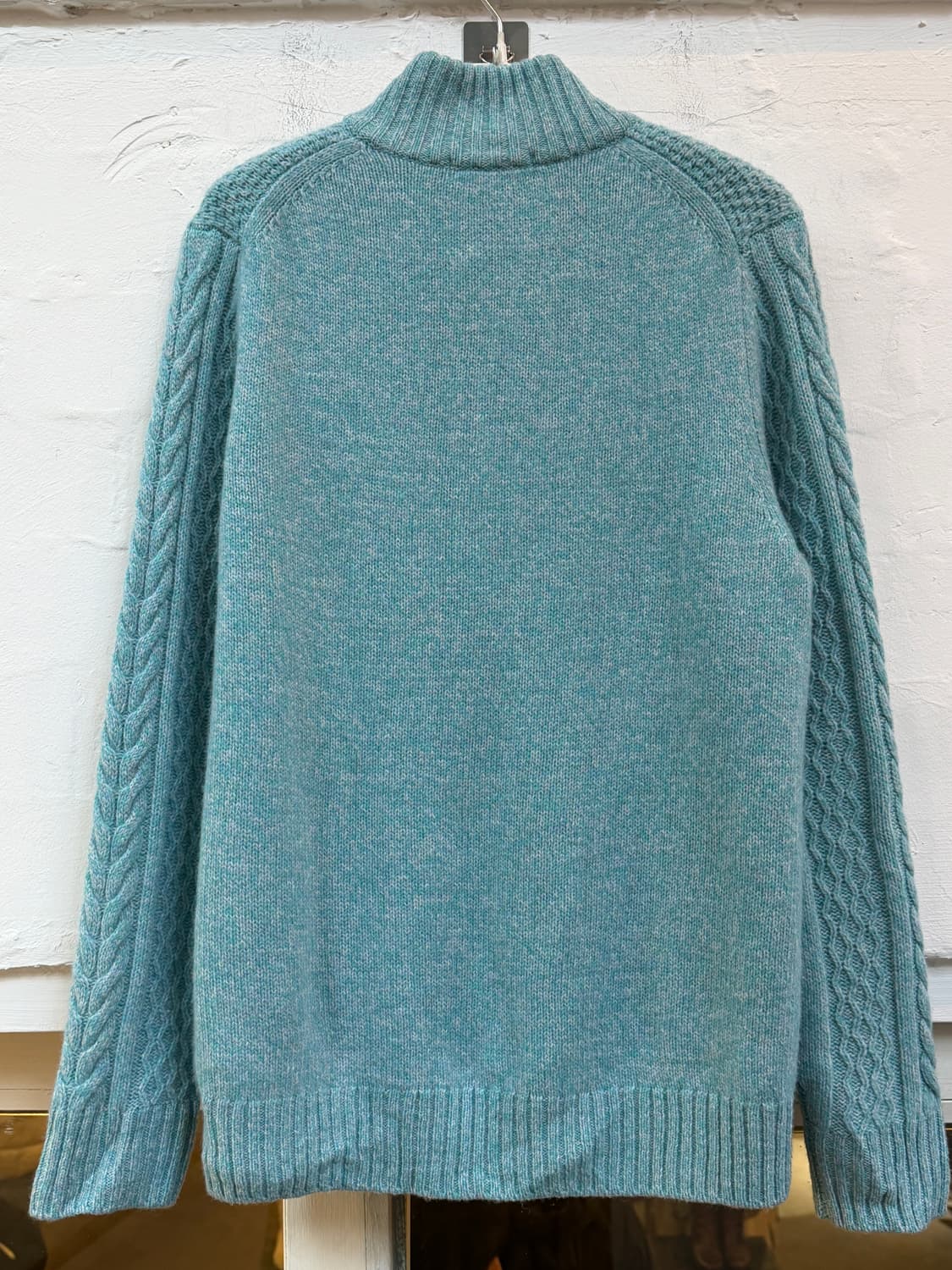 23 Homme 케이블 니트 버튼넥 스웨터 민트 48 상품이미지7
