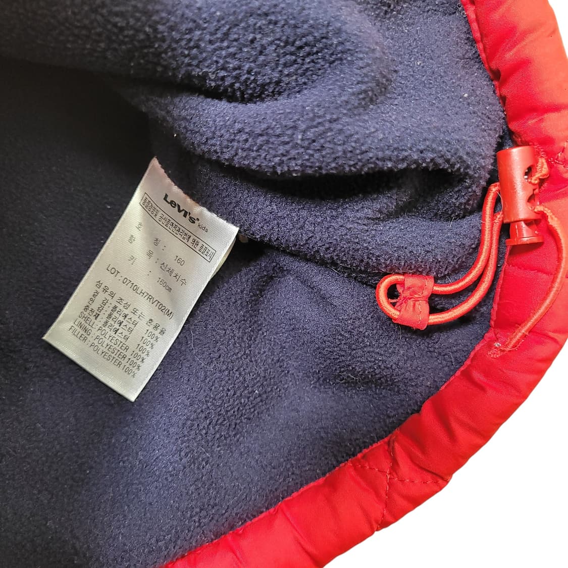 리바이스 레드탭 후드 탈부착 누빔 패딩 조끼 상품이미지3