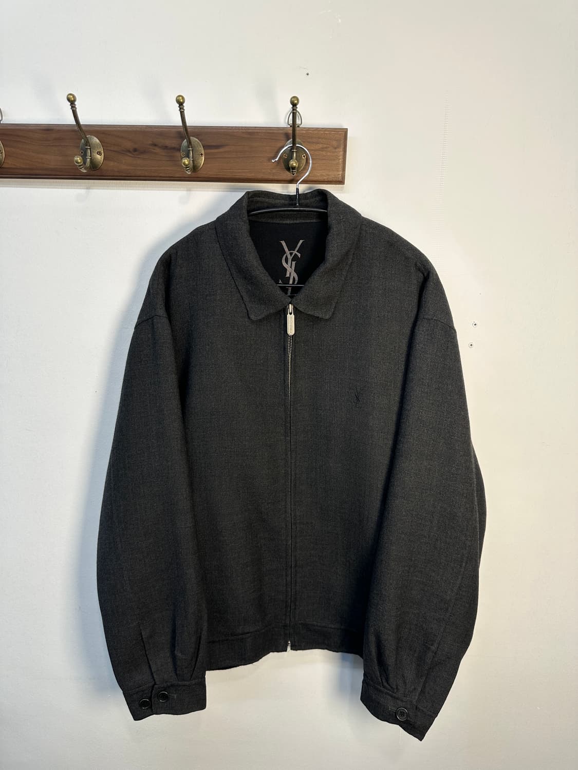 YSL 입생로랑 다크그레이 울 자켓코트110 상품이미지2
