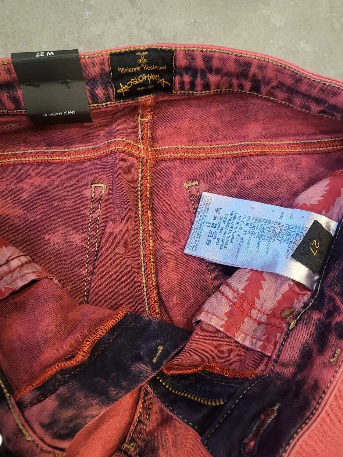 비비안 웨스트우드 AR 스키니진 27 새상품 상품이미지5