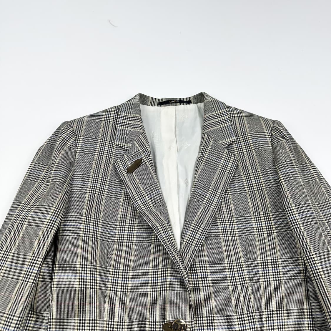 DAKS 닥스 클래식 체크패턴 투버튼 블레이져 여성M 상품이미지2
