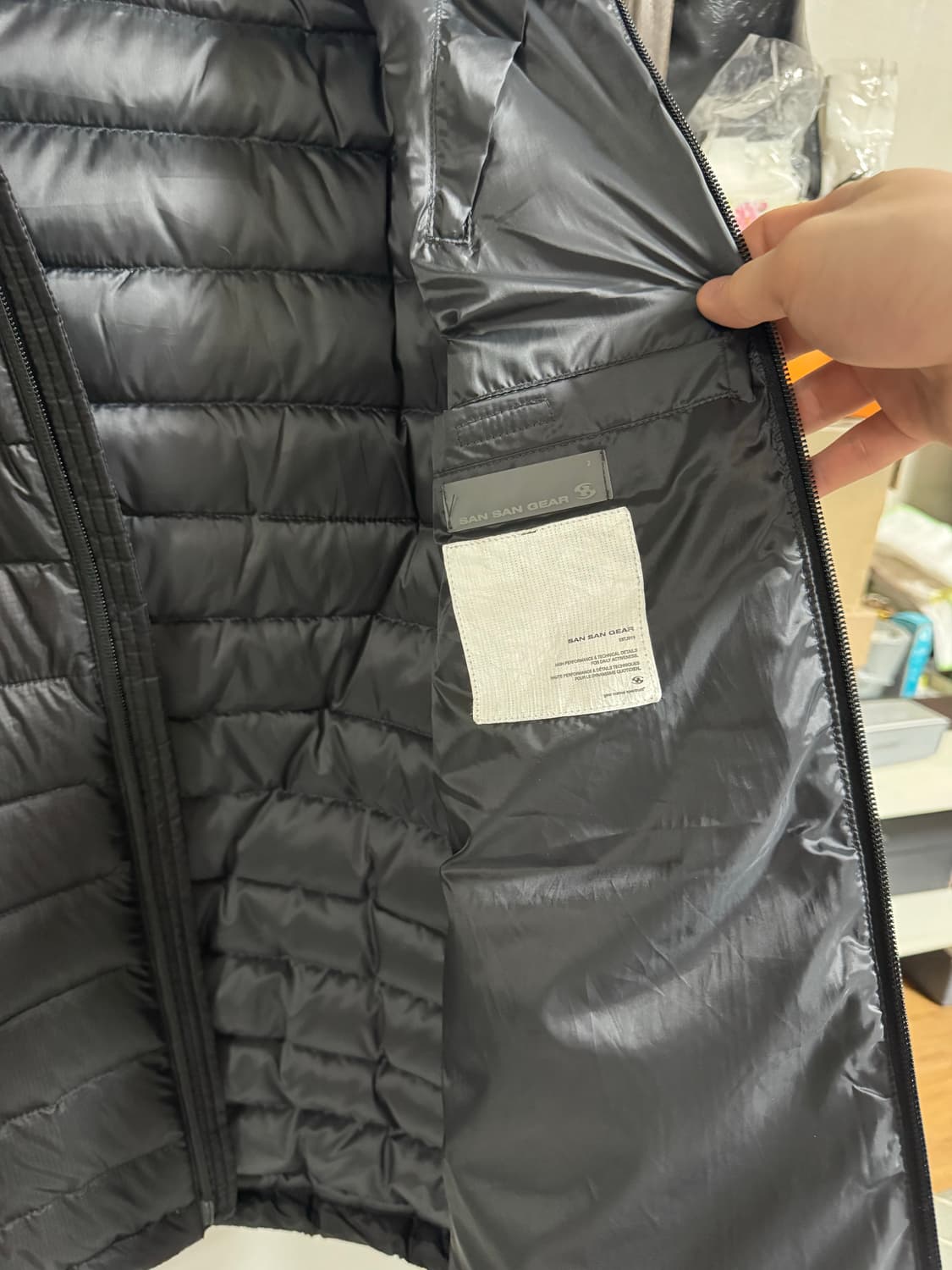 [2]산산기어 서픽스 푸퍼 자켓 블랙 상품이미지8