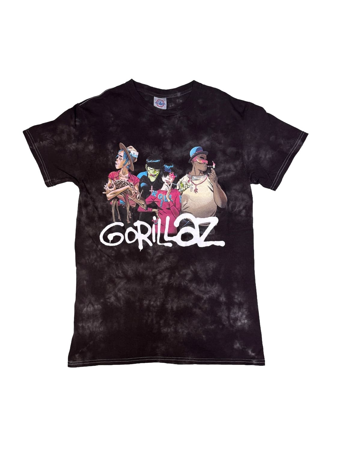 빈티지 고릴라즈 GORILLAZ 타이다이 밴드티 S 상품이미지1