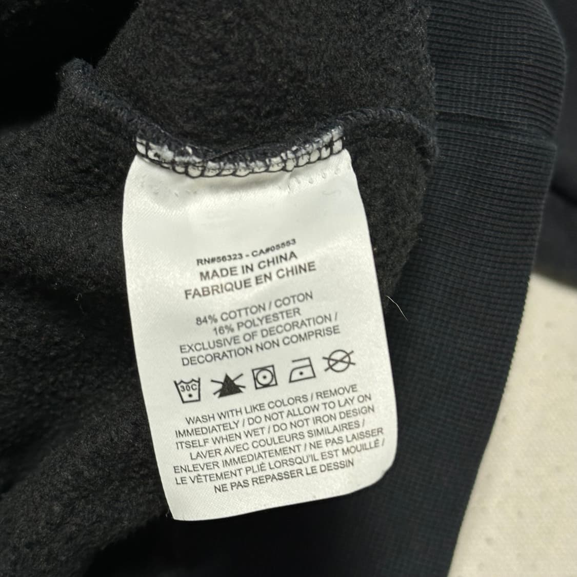 XXL 스투시 X 나이키 NRG 크루넥 블랙 맨투맨  상품이미지5