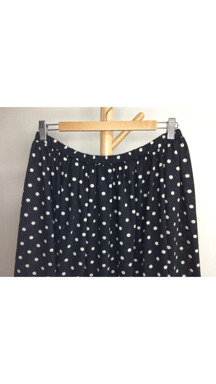 스나오 쿠와하라 블랙 도트 땡땡이 스커트 상품이미지2