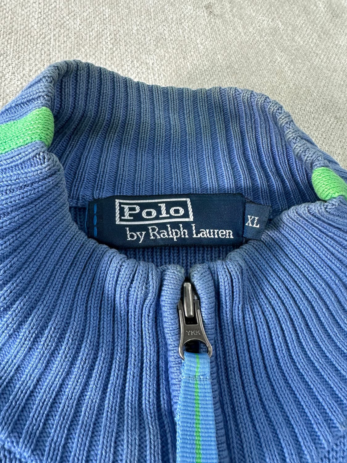 100 폴로랄프로렌 투웨이 사이드라인 니트 집업 상품이미지2