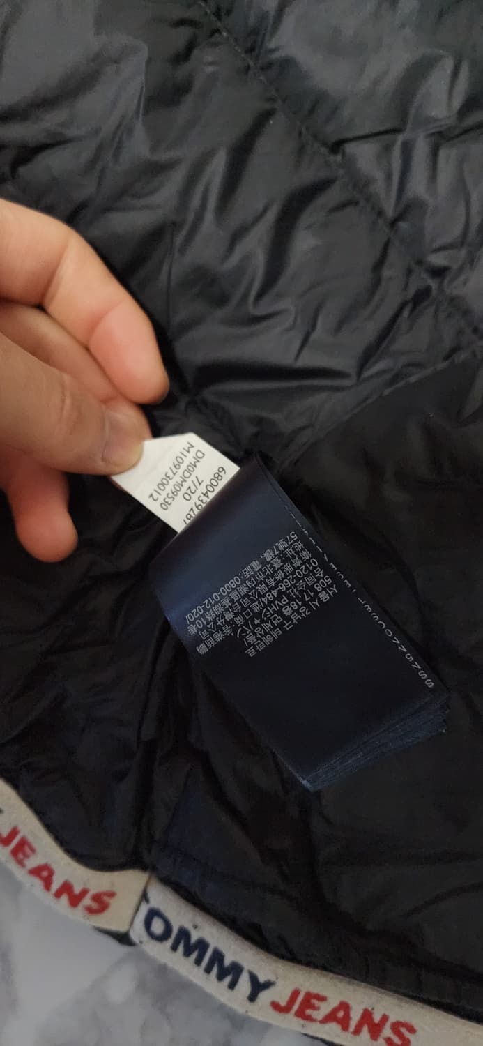 타미힐피거 경량 패딩 블랙 자켓 상품이미지8