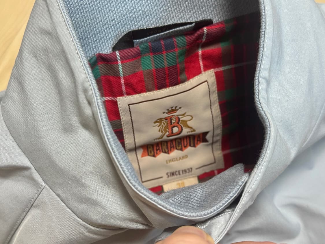 바라쿠타 G9 해링턴 자켓 오리지널 38 클라우드 상품이미지2
