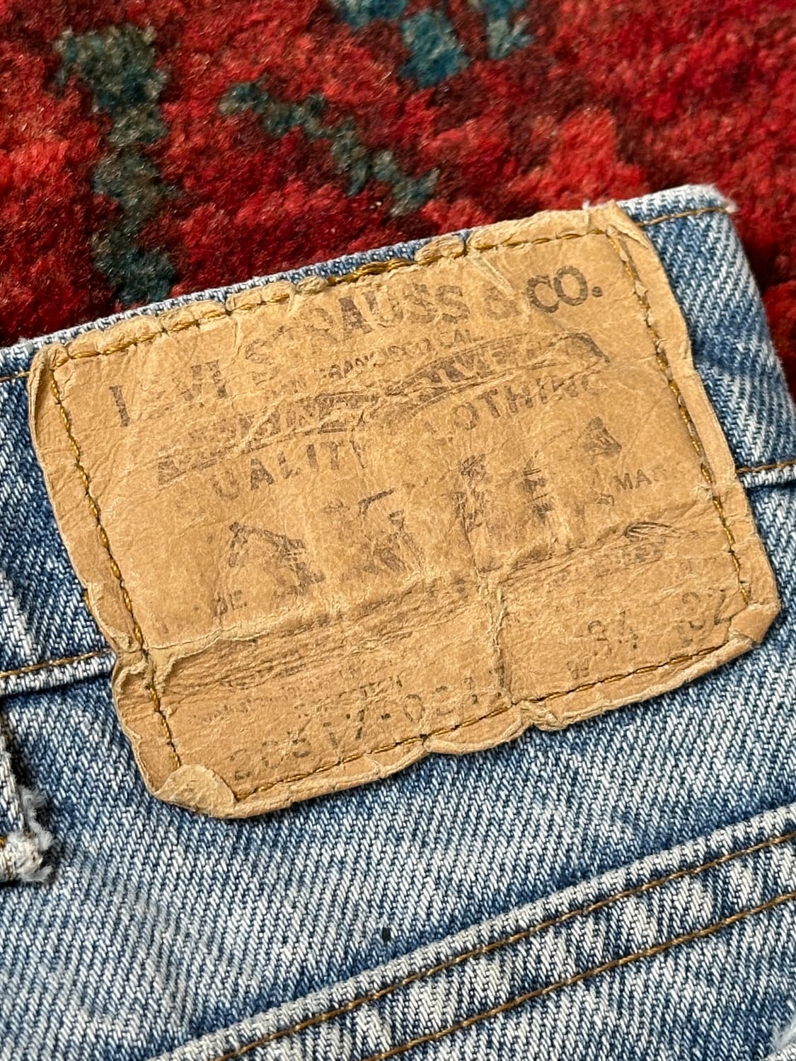 80's USA Made 빈티지 리바이스 517 오렌지탭 부츠컷 상품이미지10