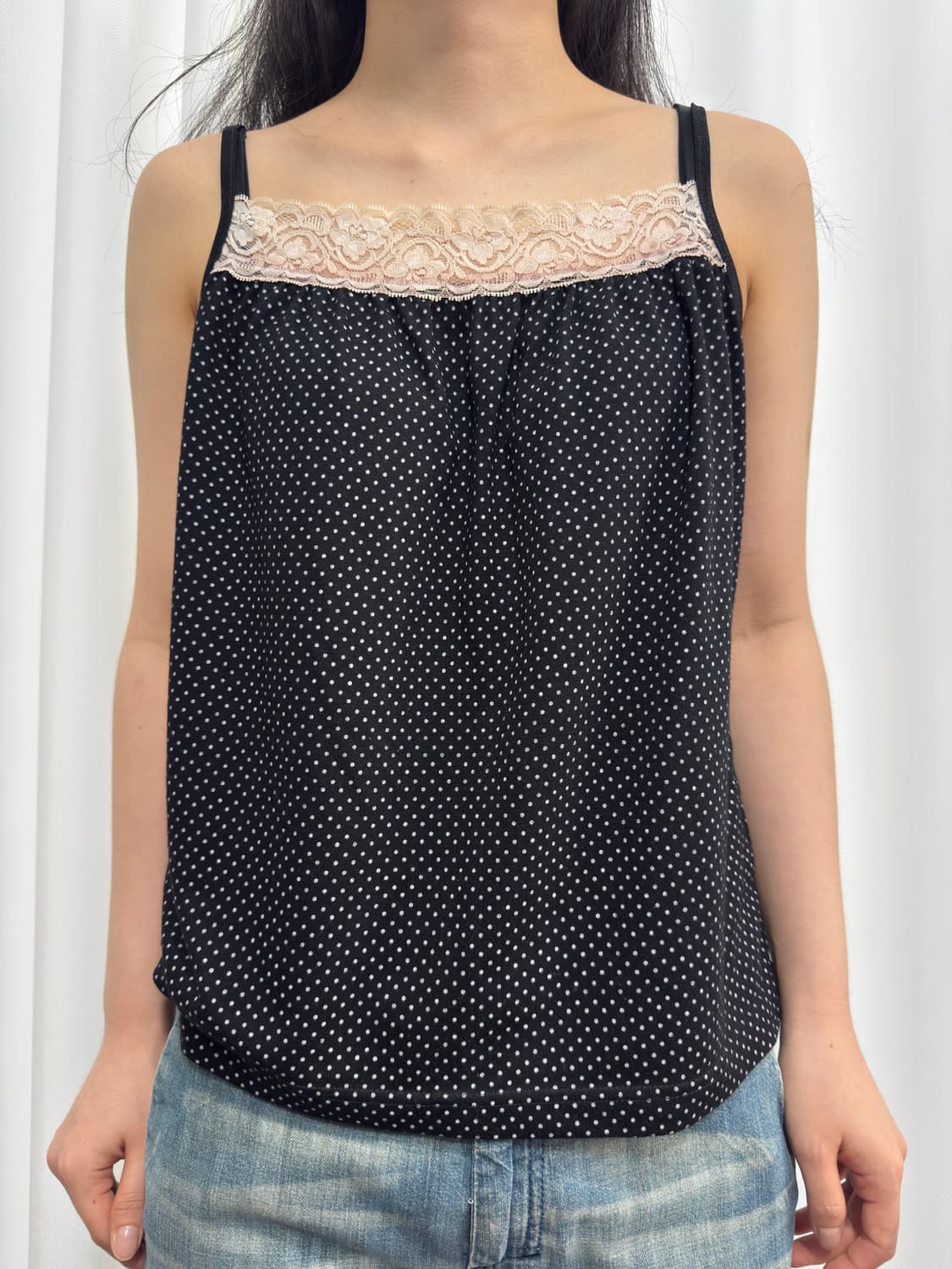 dot lace sleeveless 상품이미지2
