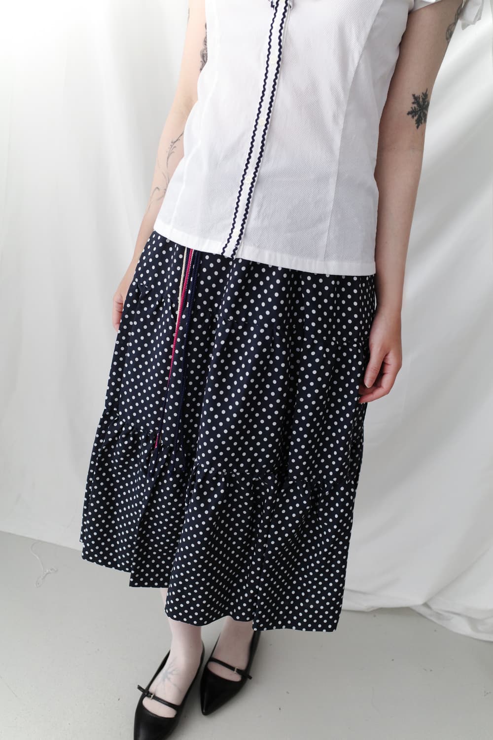 dot cancan skirt 상품이미지5