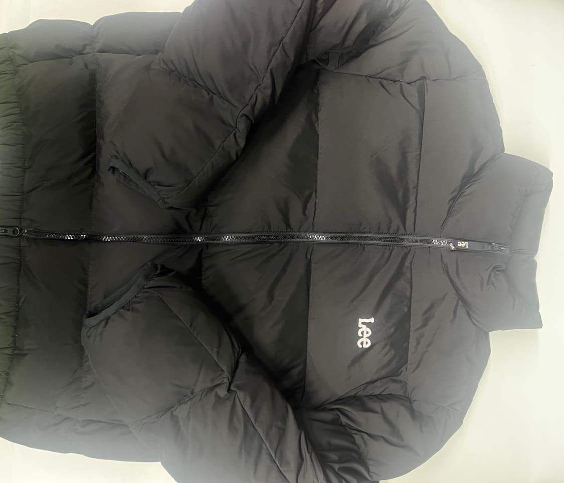 Lee 트위치 로고 숏푸퍼 덕다운 패딩 L사이즈 상품이미지1