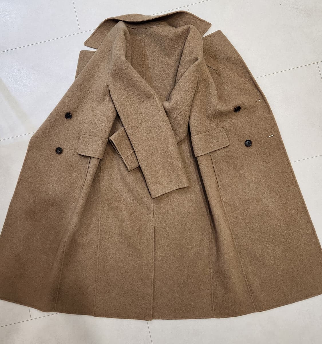 해지스레이디스 울캐시미어 롱코트 상품이미지3