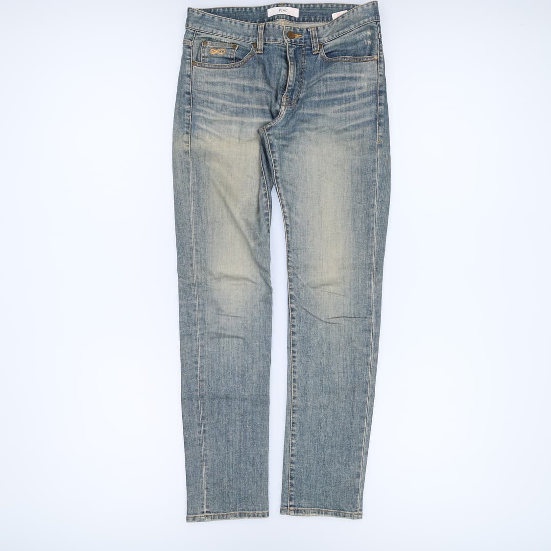 [M32] 플랙 워싱 데님팬츠 일자 연청바지 0119H2 상품이미지1