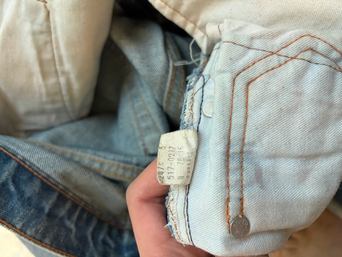 70s Levi’s Vintage 517 Denim Pants 상품이미지9
