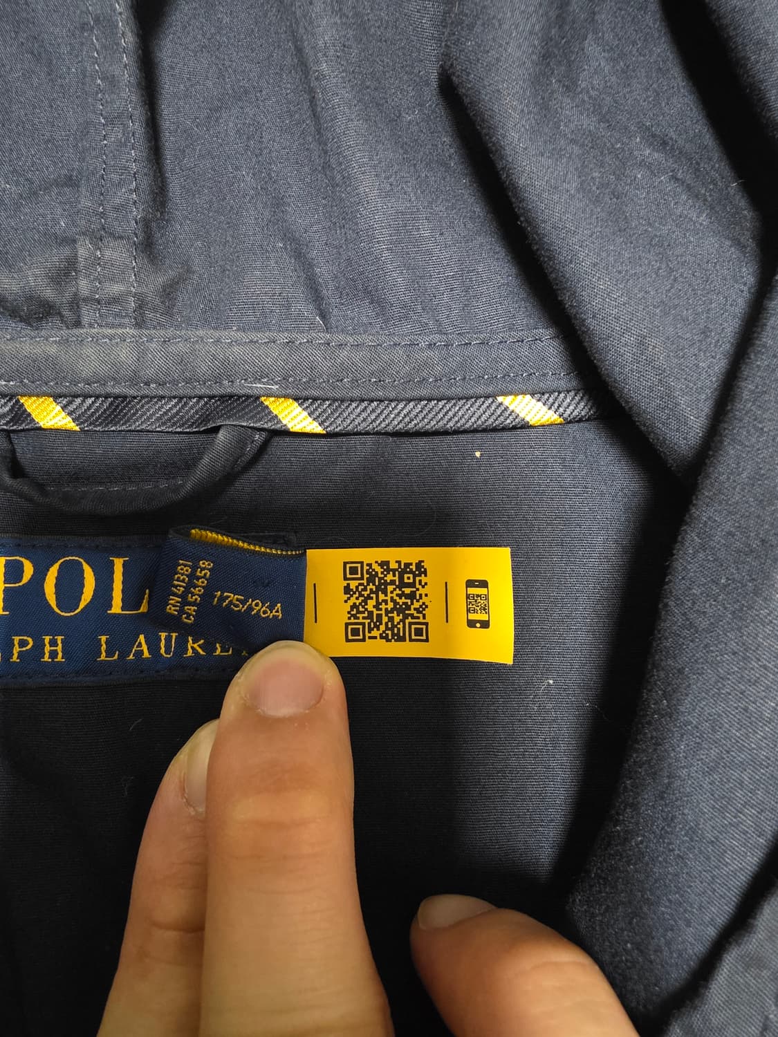 폴로 랄프로렌.바람막이 윈드브레이커 코튼자켓 M 후드자켓  상품이미지4