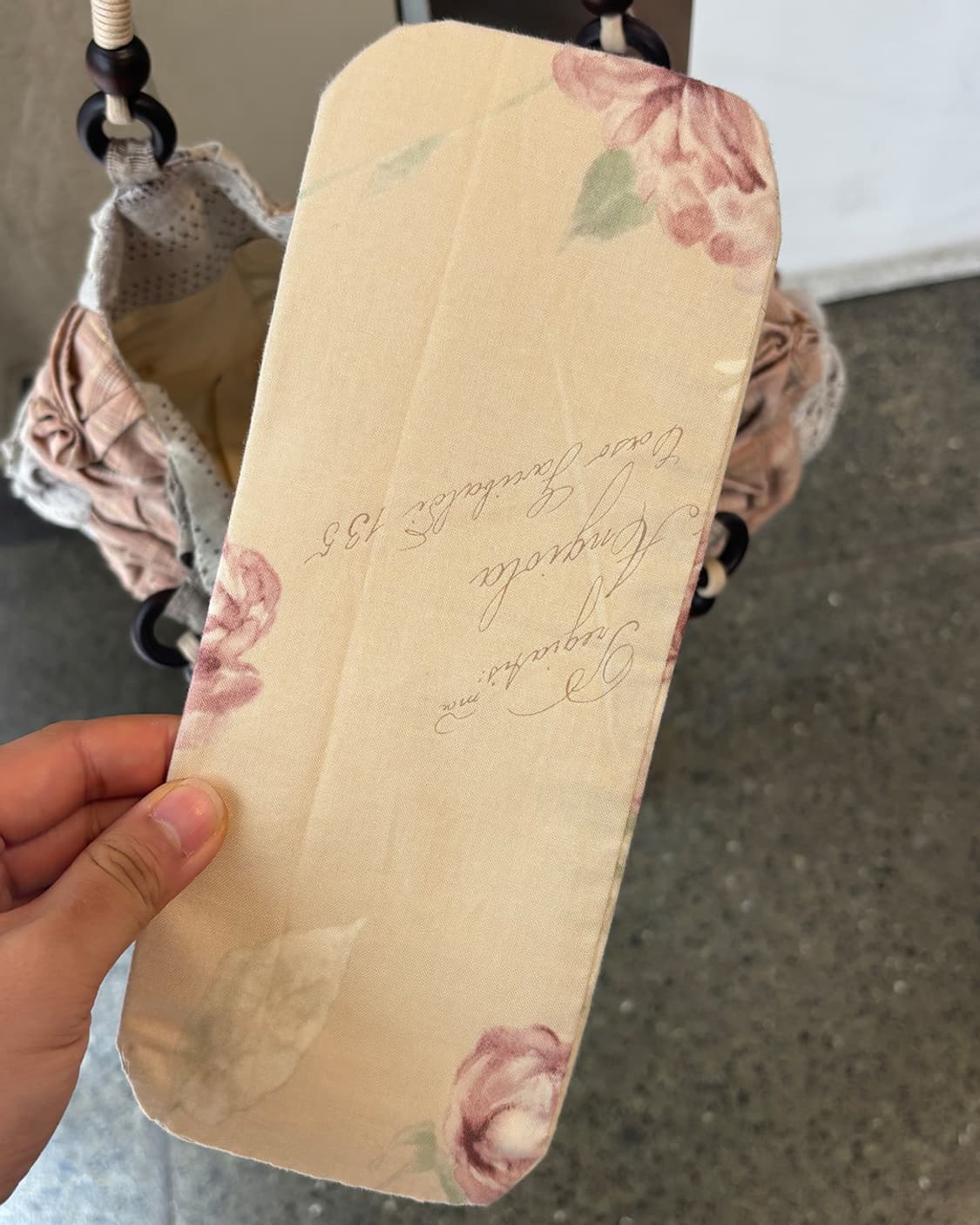 로맨틱 뮤트 로즈 패치워크 토트백 상품이미지7