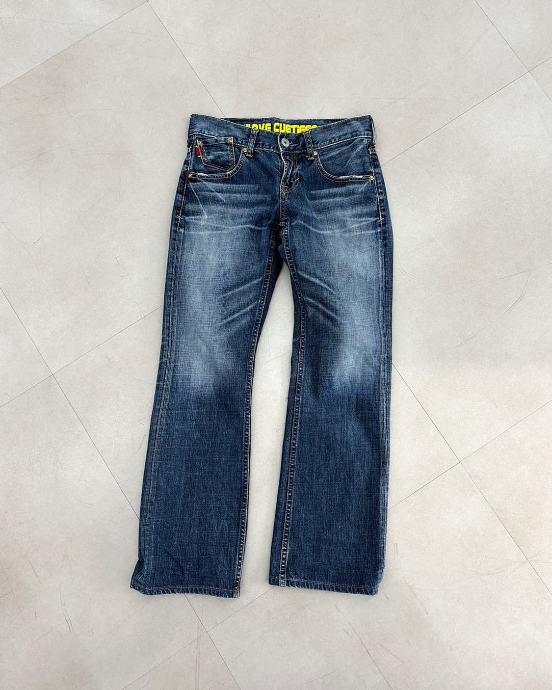 Sweet Camel 빈티지 워싱 세미 부츠컷 팬츠 상품이미지4