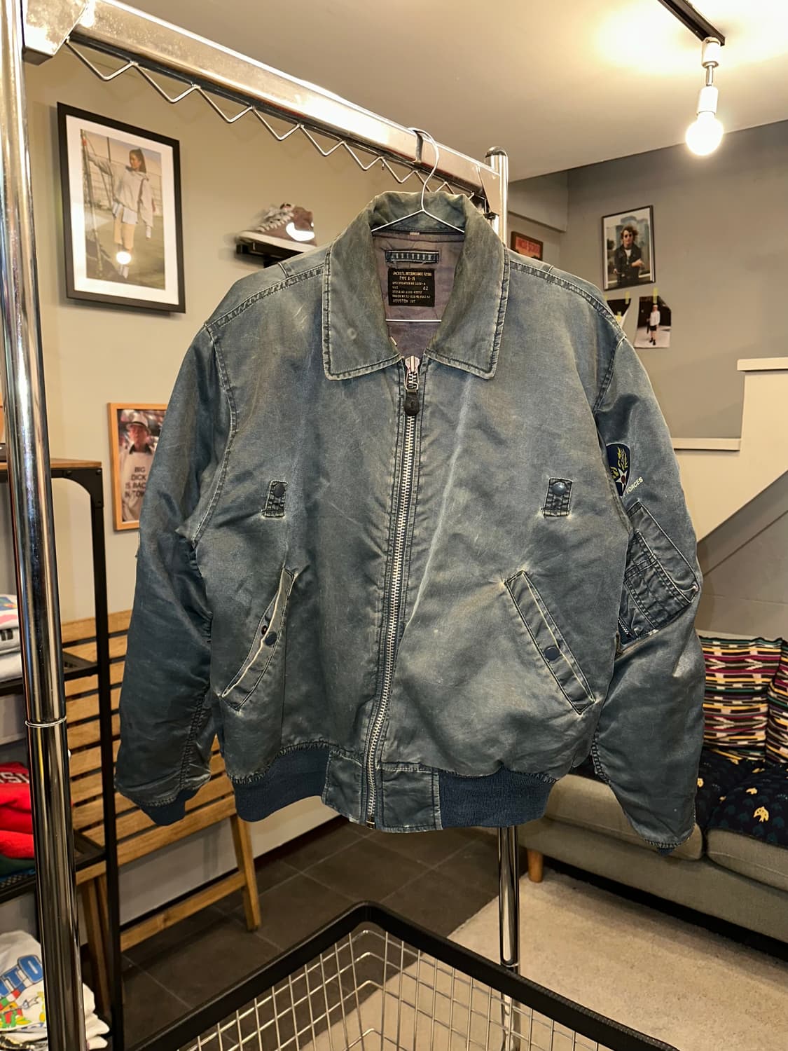 Houston reissue type B-15 flight jacket 상품이미지4