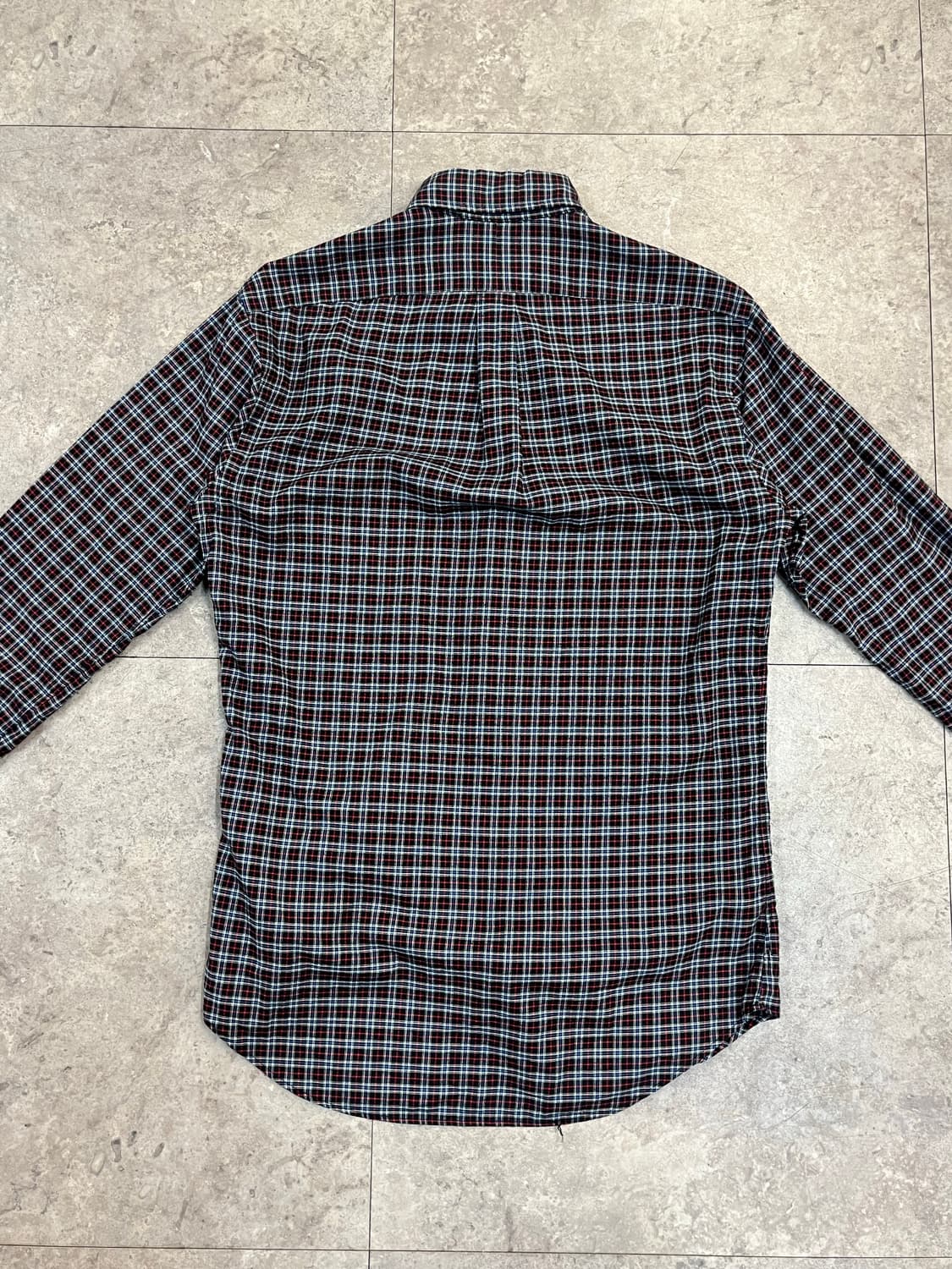 폴로 랄프로렌 슬림핏 체크 셔츠 블랙 S #csz3741 상품이미지7