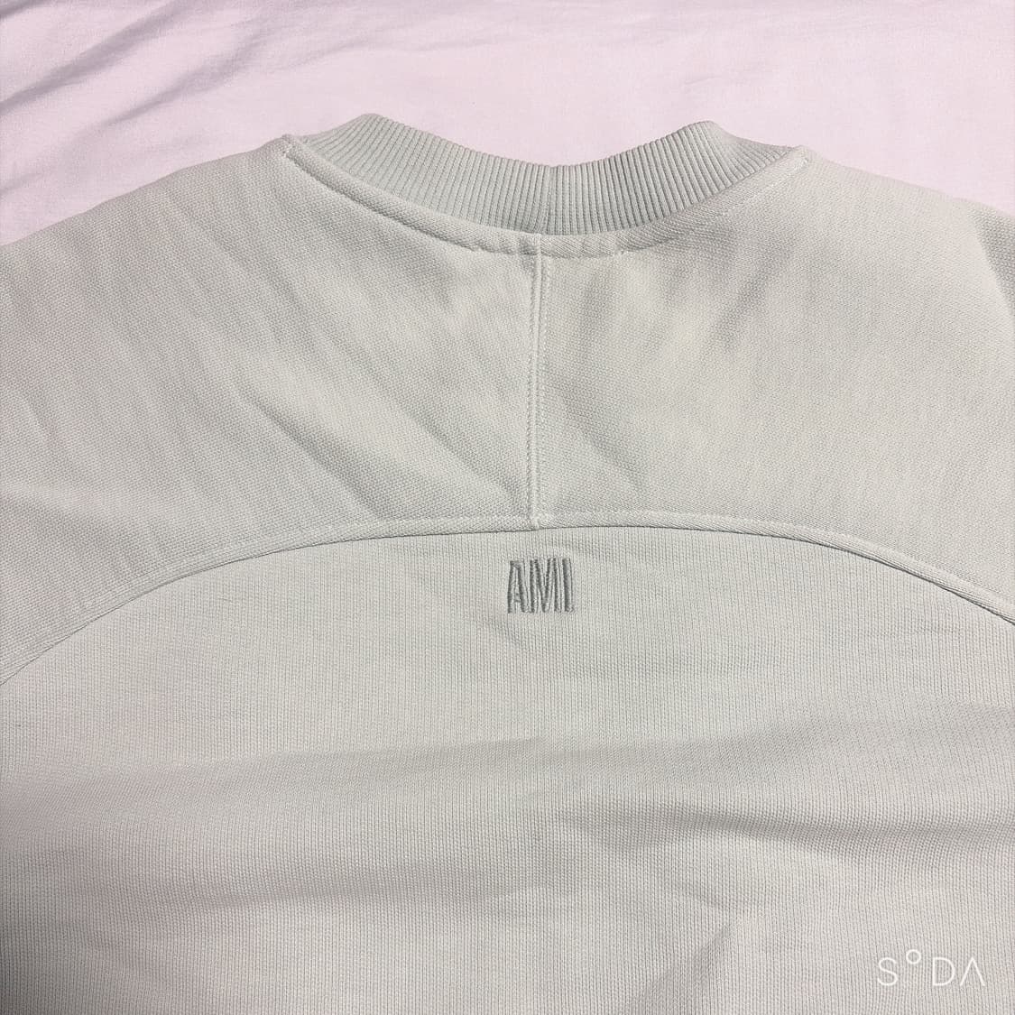 아미 빅로고 하트 로고 민트 오버핏 맨투맨 S 상품이미지3