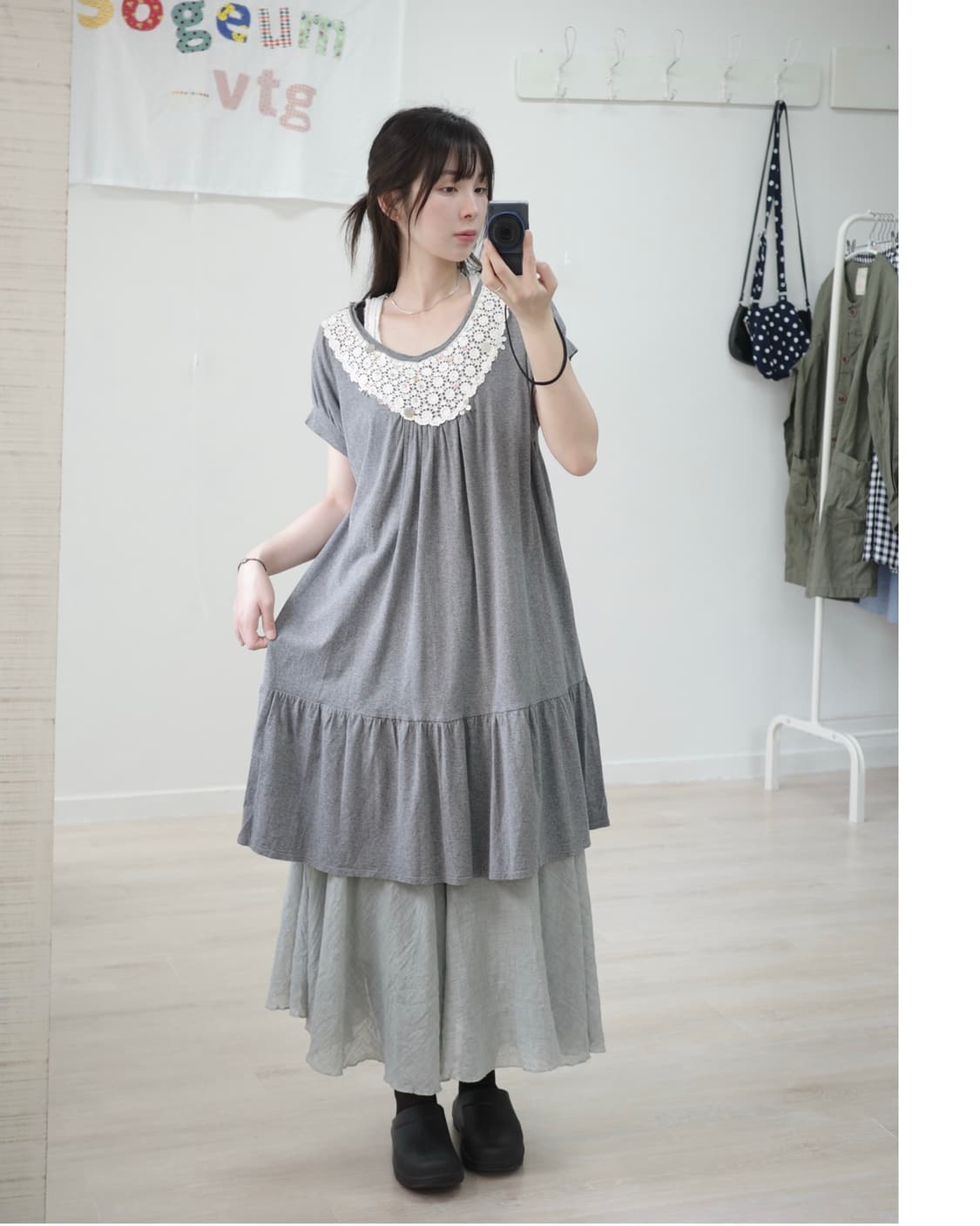 수나오쿠와하라 Sunao kuwahara spangle one-piece 상품이미지1