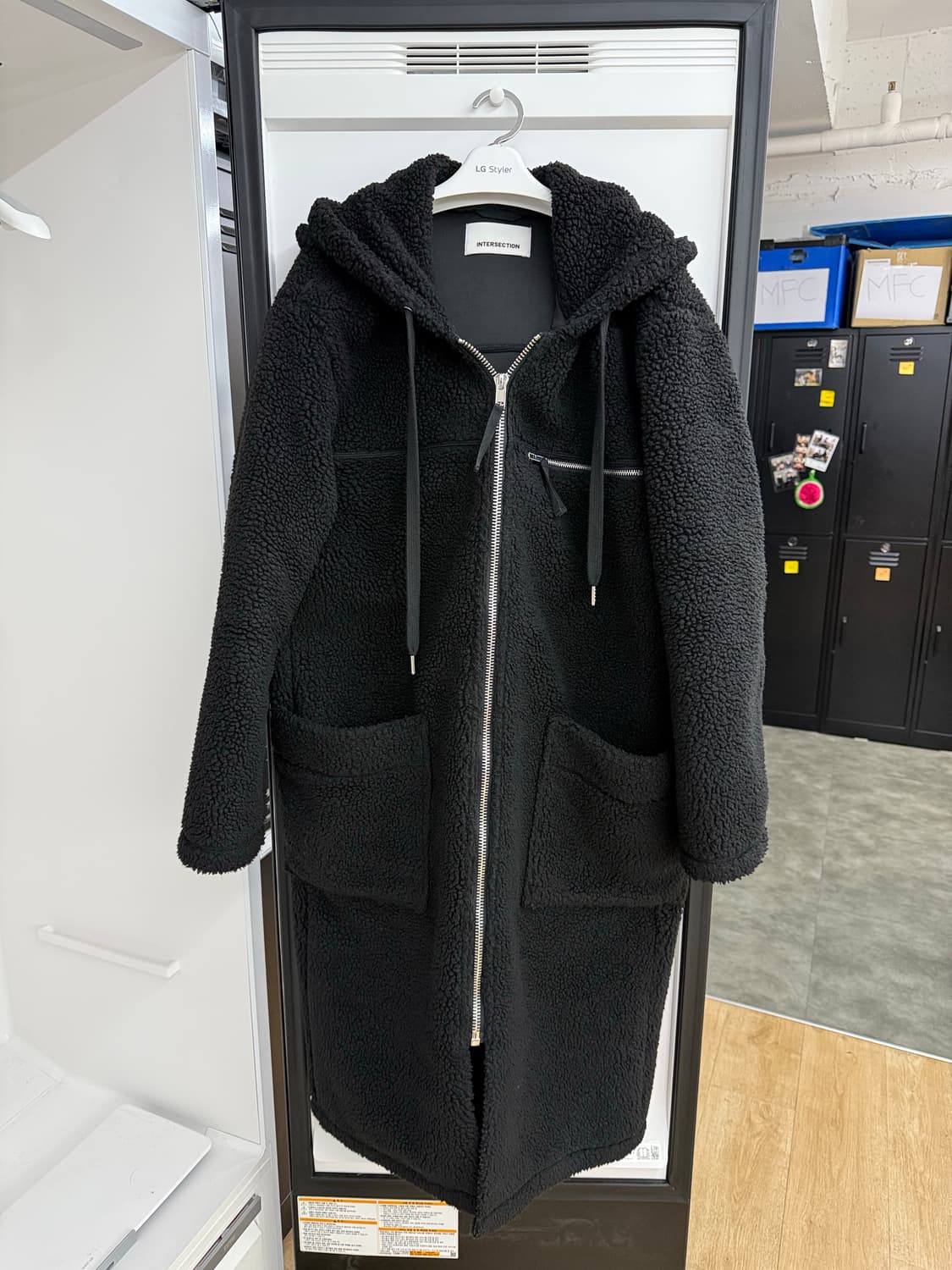 인터섹션 intersection 누빔 퀄팅 뽀글이 집업 코트 점퍼 정품  상품이미지1