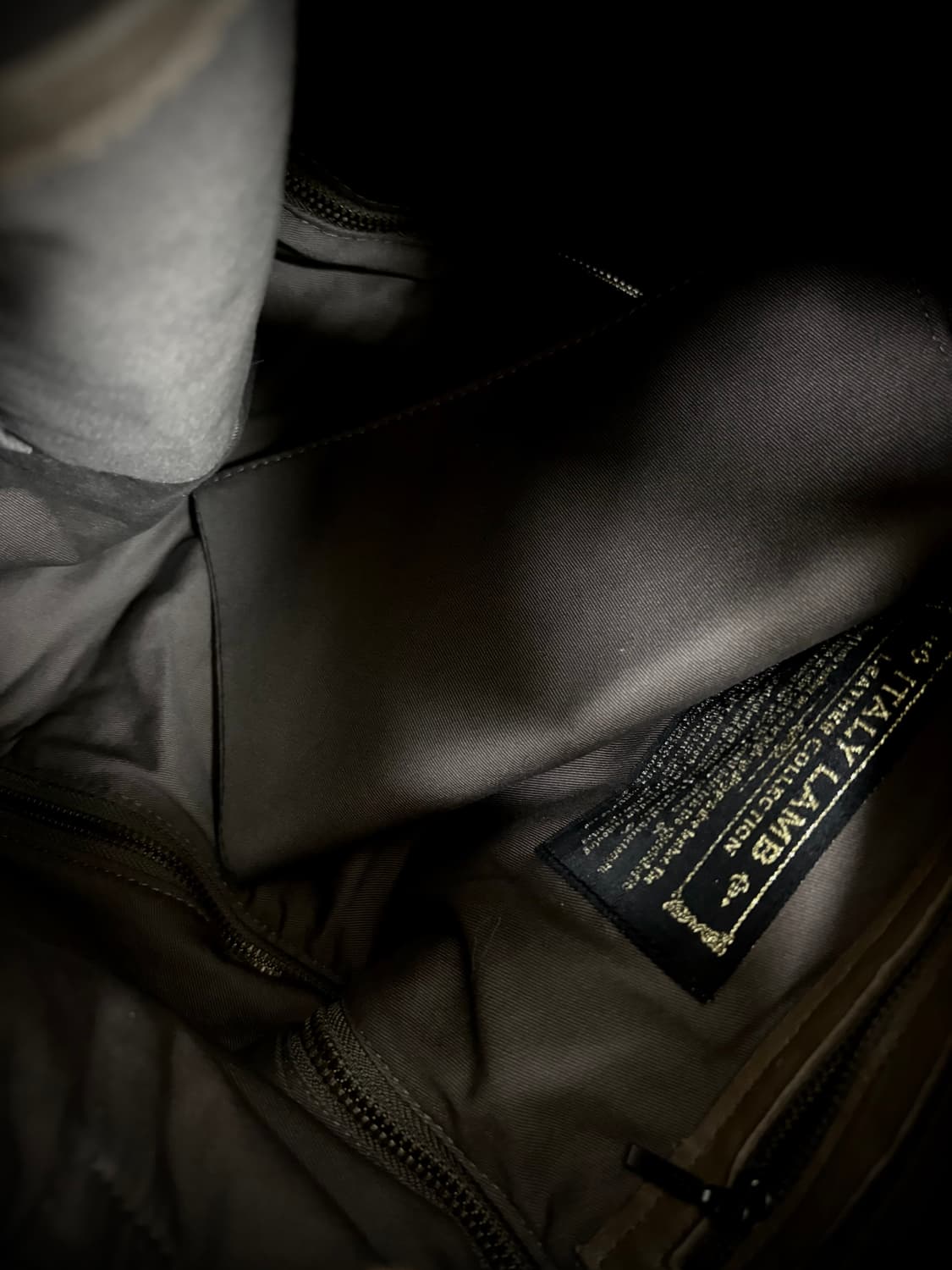 [Y2K Made in italy] Lamb Skin Zip Detail 상품이미지10