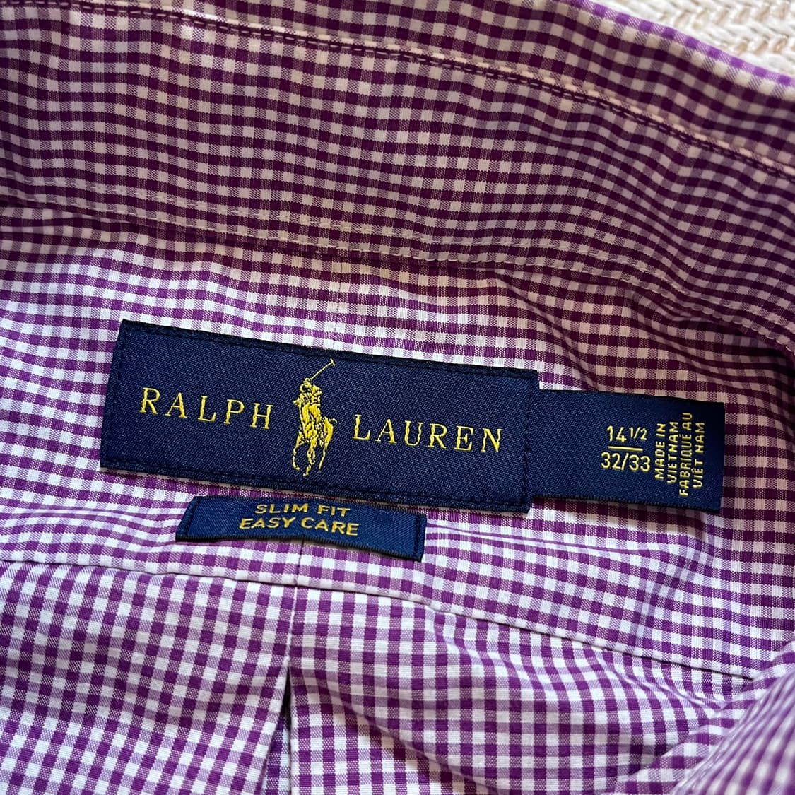 [정품] 폴로 플럼 / 버건디포니 체크 셔츠 [ 14 ] 상품이미지4