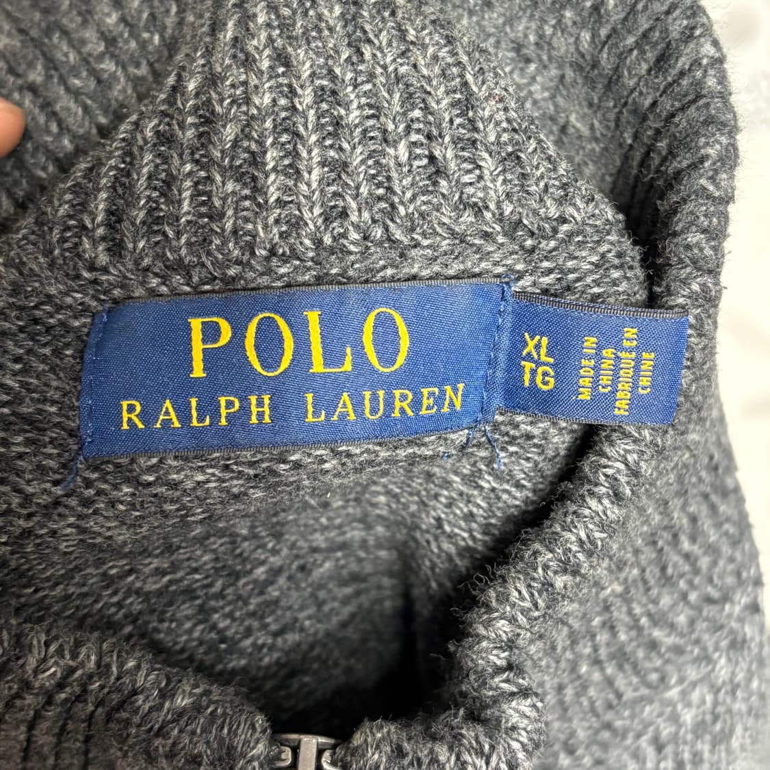 XL 폴로랄프로렌 차콜 반집업 니트 상품이미지4