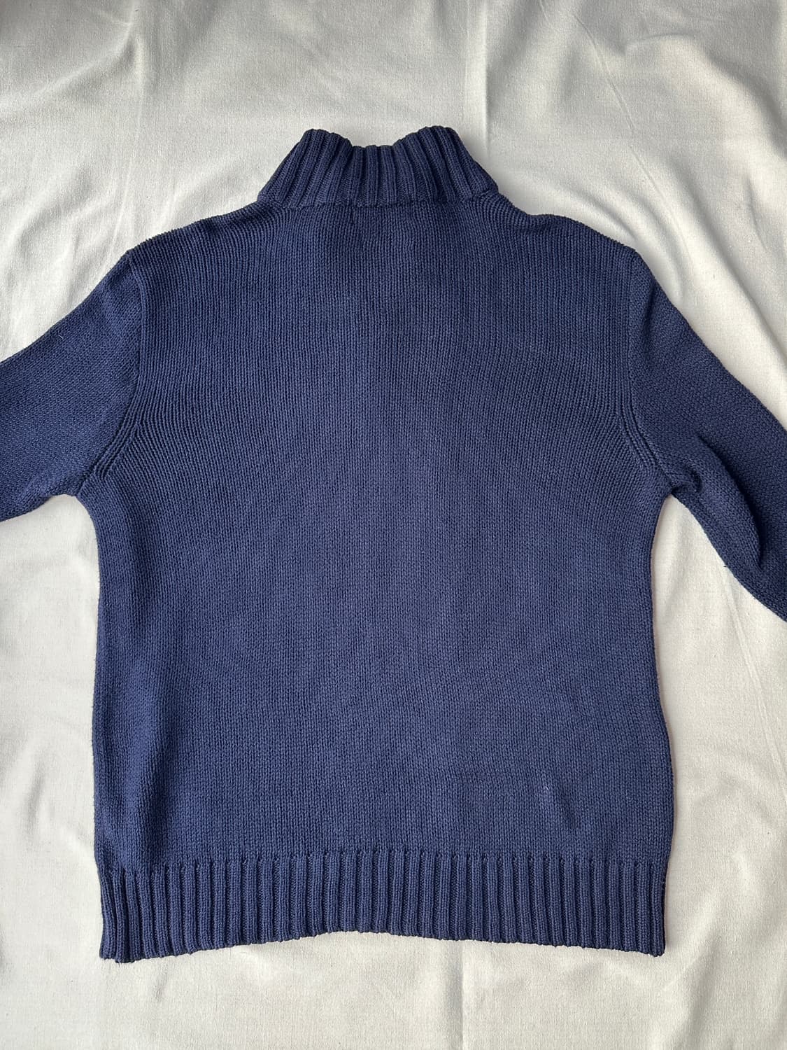 폴로 반집업 니트 네이비 L 상품이미지9