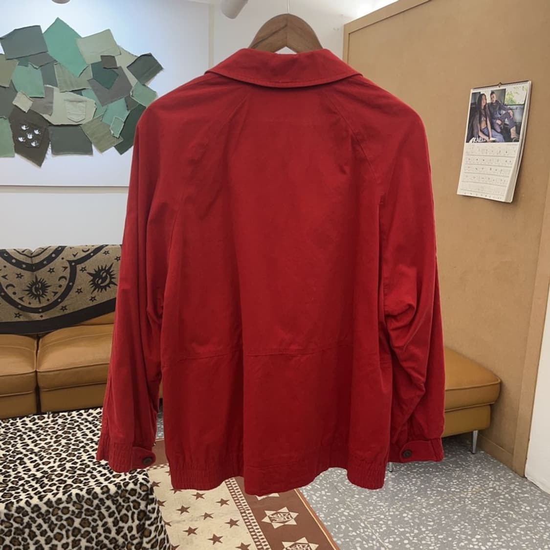 버버리 레트로 키치 월계수 자수패치 블루종 자켓 S C09666 상품이미지4