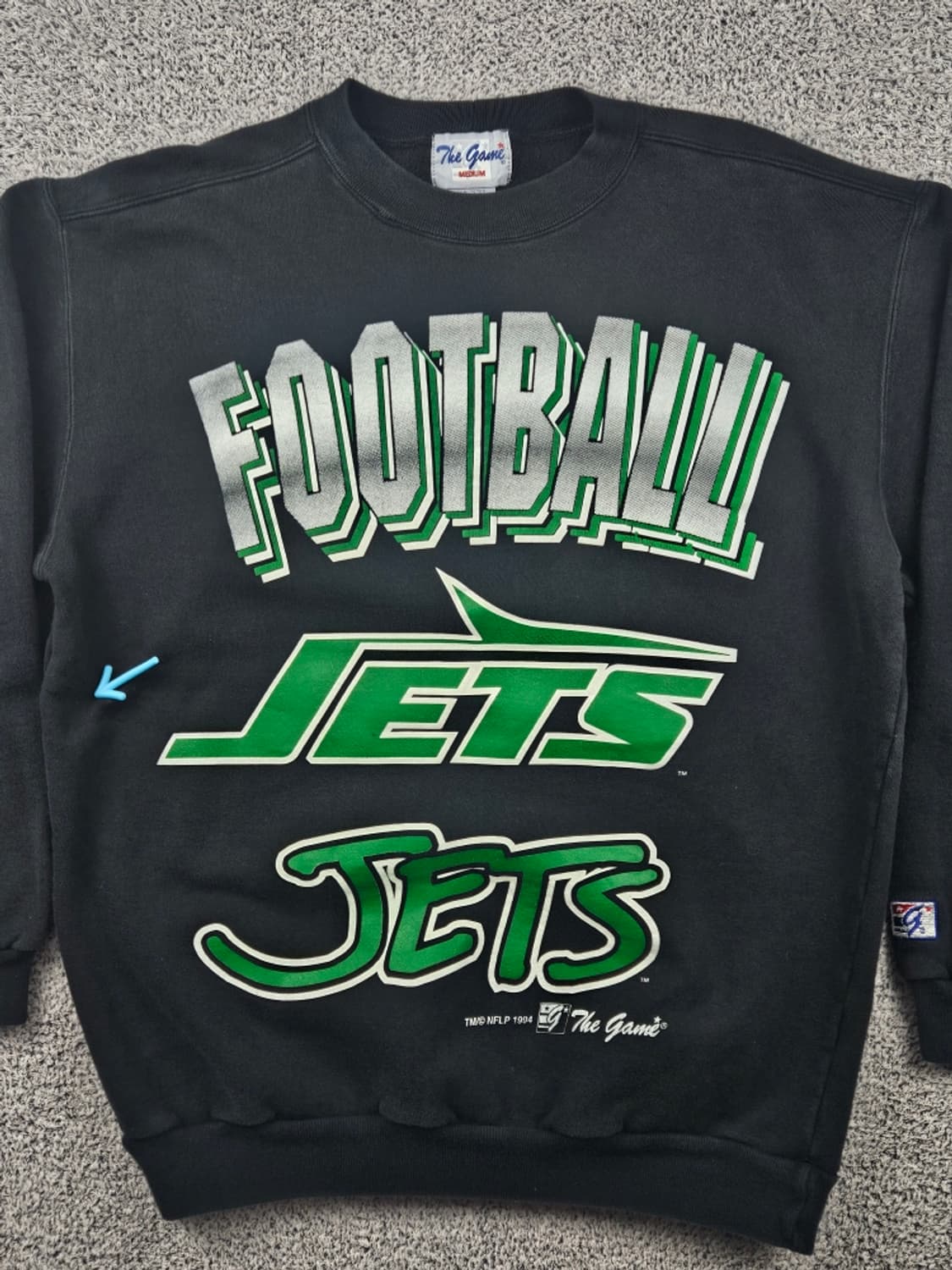 90's THE GAME 뉴욕 제츠 맨투맨 스웻셔츠 (M) / 10671 상품이미지6
