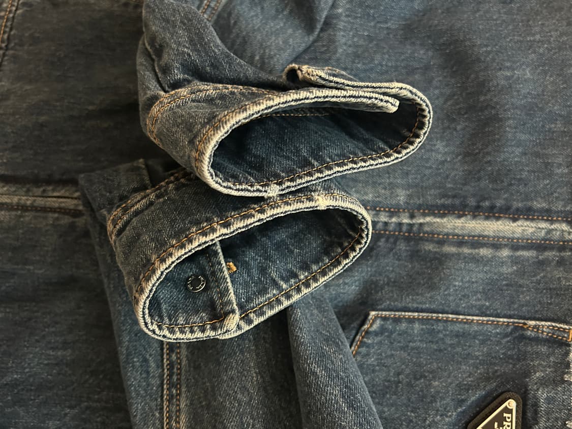 [M] 프라다 워시드 데님 자켓 상품이미지4