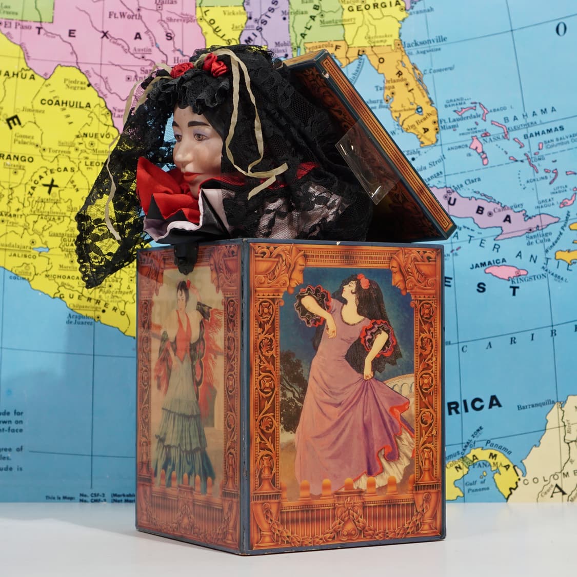 빈티지 소품 1989s 잭 인더 박스 한정판 오르골 상품이미지5