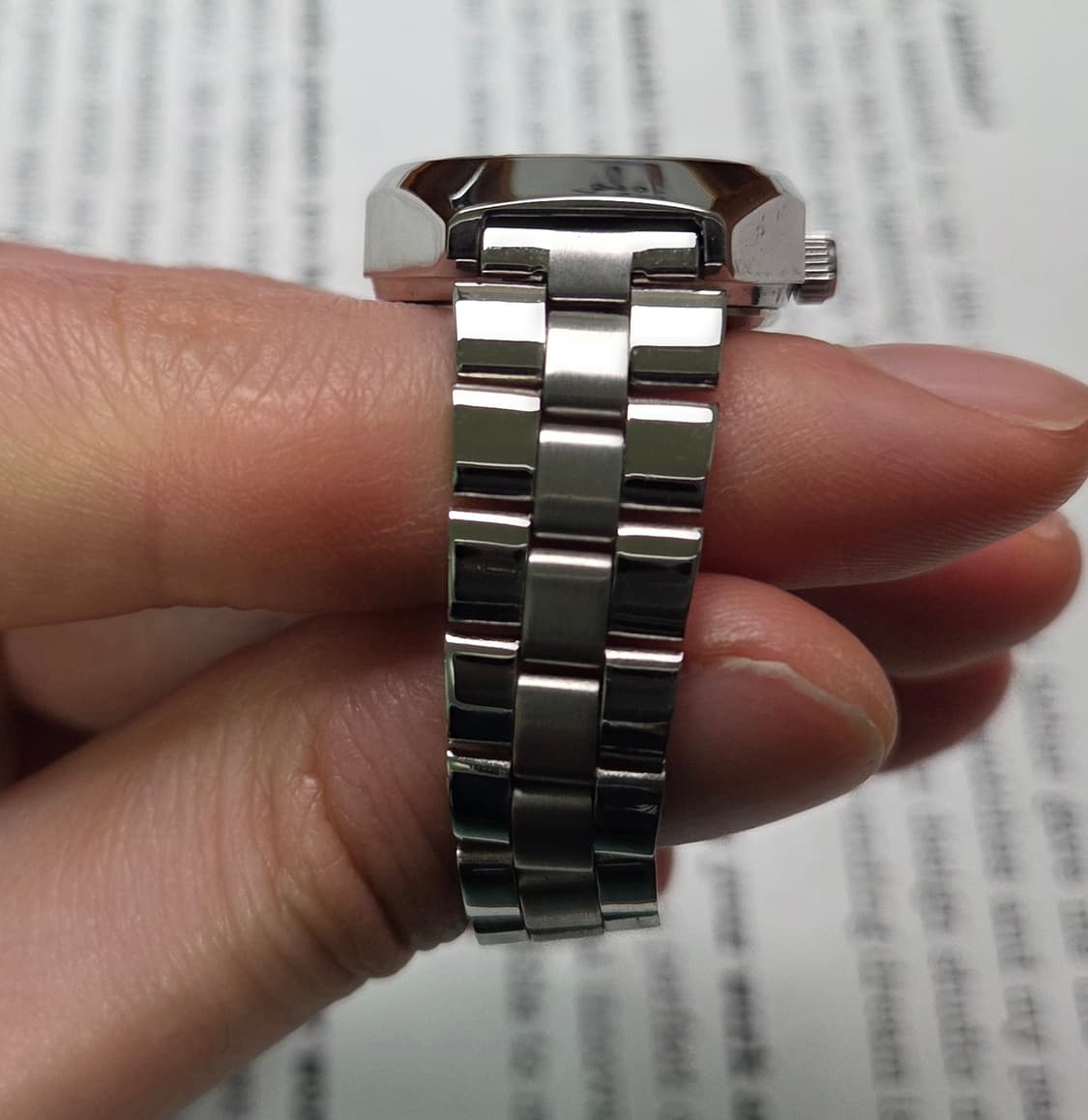 레어] 빈티지 세이코 옥토 터틀형 투톤청판 오토매틱 여성용 브레이슬릿 v 상품이미지6