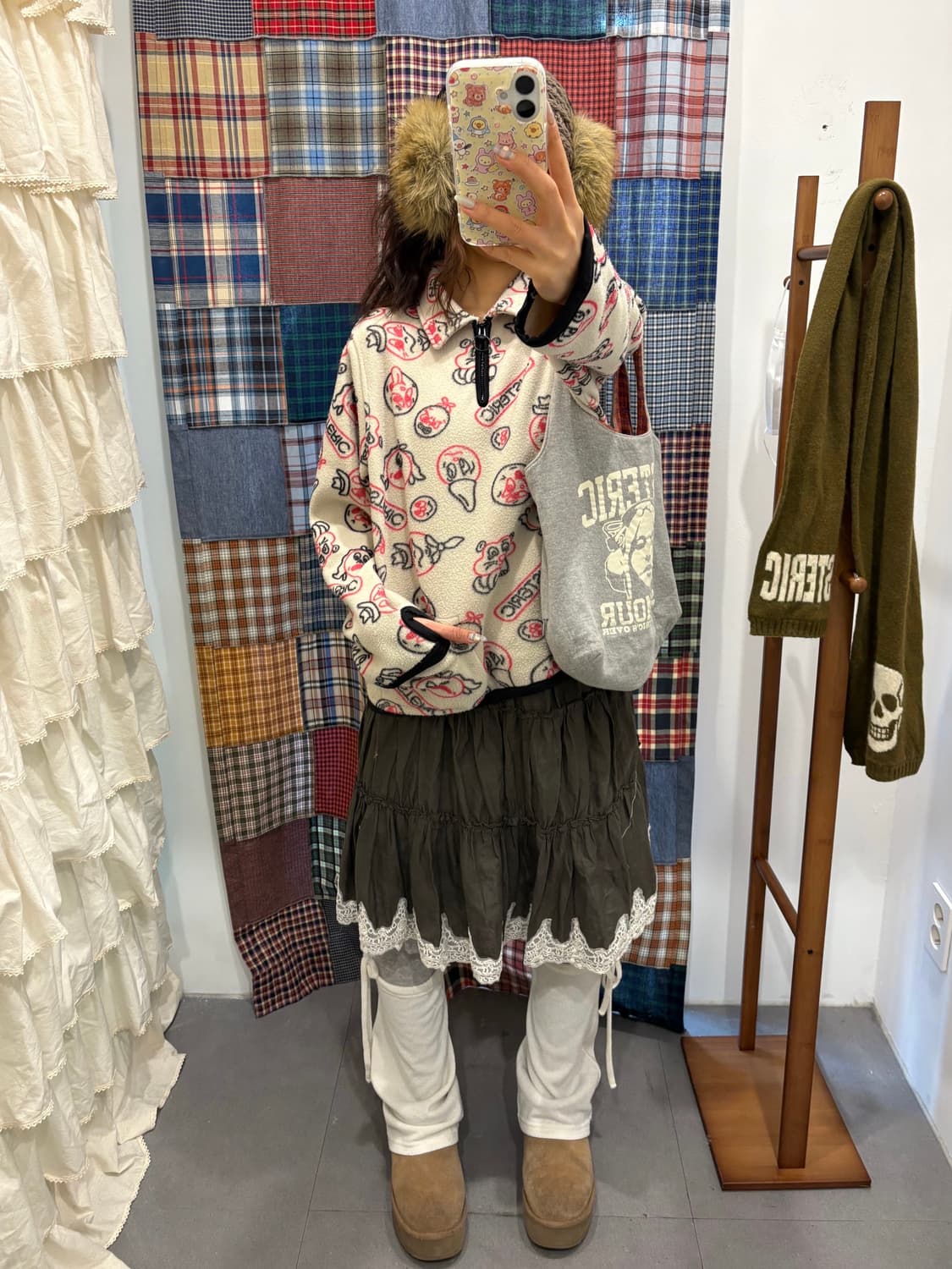 히스테릭글래머 패턴 후리스 상품이미지4