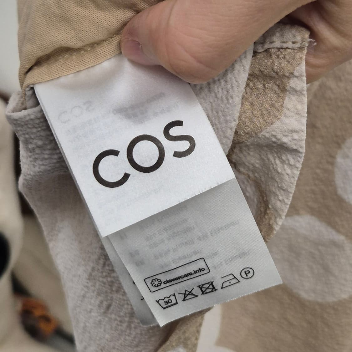 코스 릴렉스핏 시어서커 도트 셔츠 L 상품이미지5