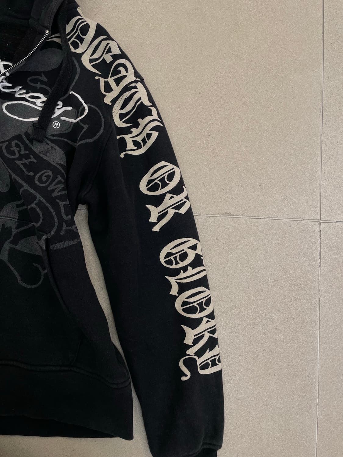 에드하디 자수 프린팅 후드집업 상품이미지4