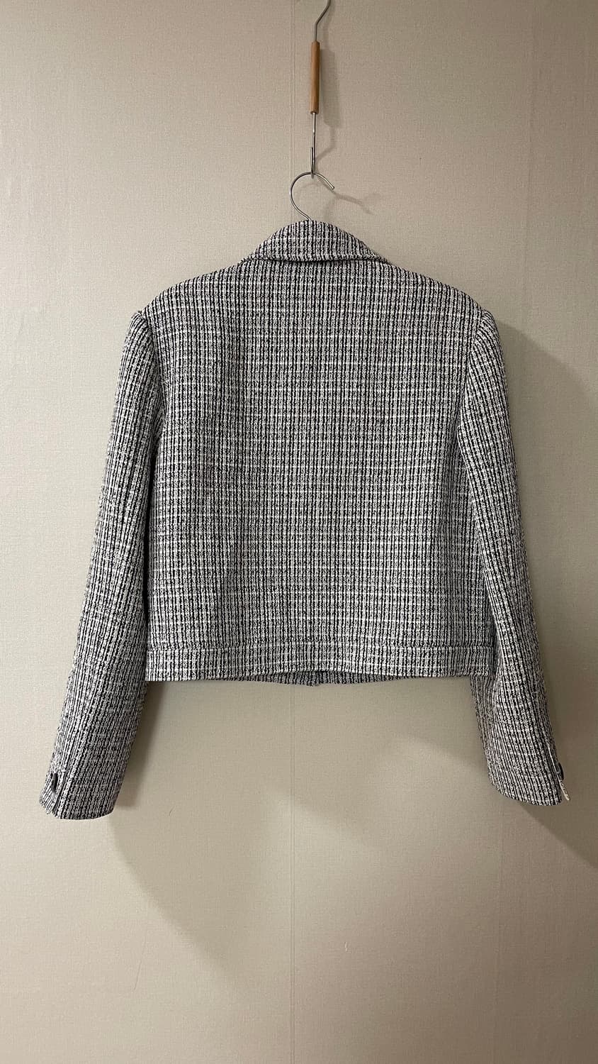새상품) 엔오르 트위드 크롭 집업 자켓 정가 238,000원 하객룩 상품이미지10
