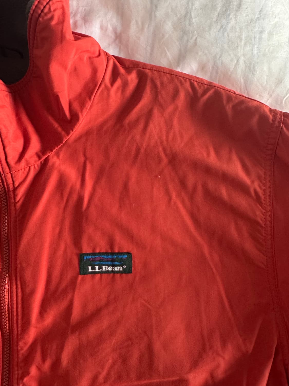 [XL] 90s 엘엘빈 ll bean 웜업 자켓 오렌지 상품이미지3