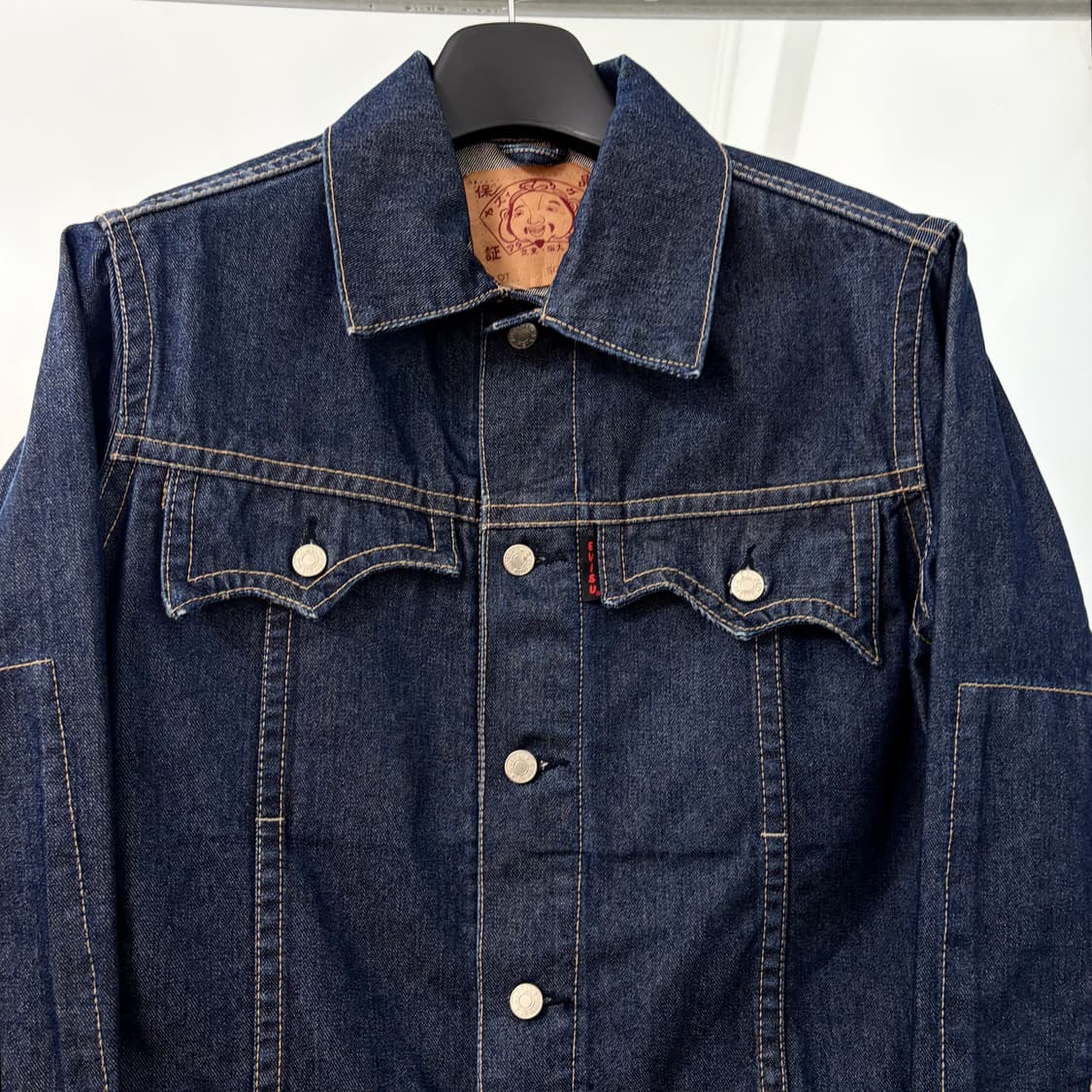 에비수 재팬 자수 데님 자켓 상품이미지7